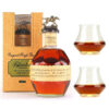 Whisky Blanton's Original single barrel bourbon 46.5% and its 2 glasses
