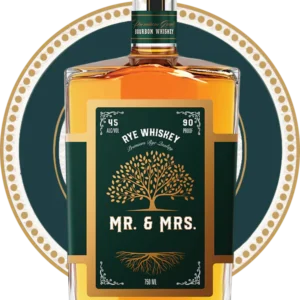 Mr & Mrs Bourbon Green Oak Tree Rye Whiskey